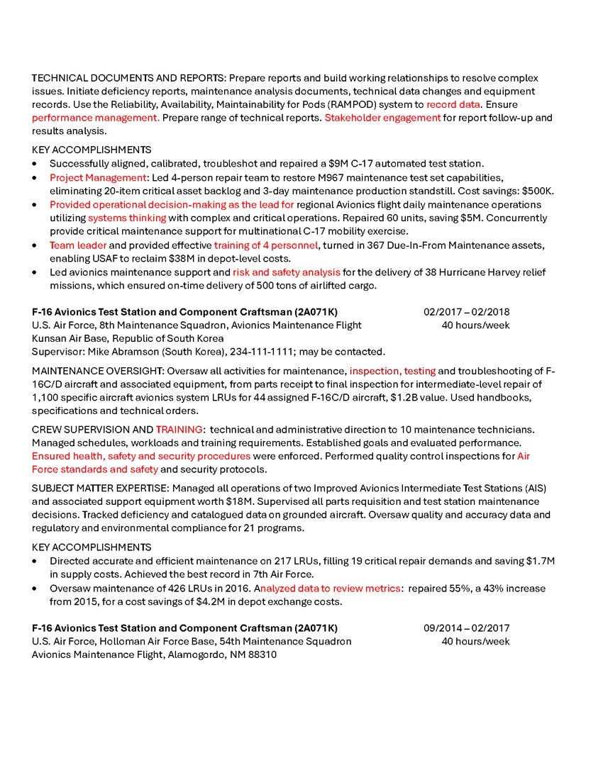 USAJOBS upload resume, page 2 of 2