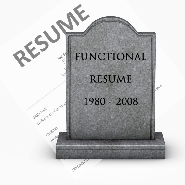The functional resume is dead