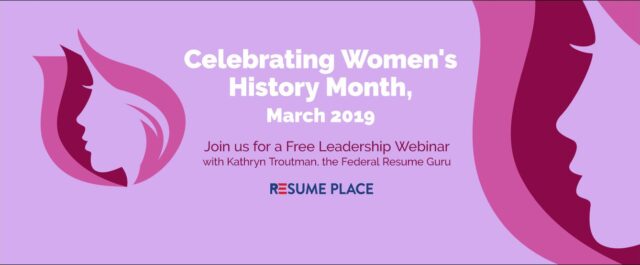 Womens History Month 2019 Blog Banner