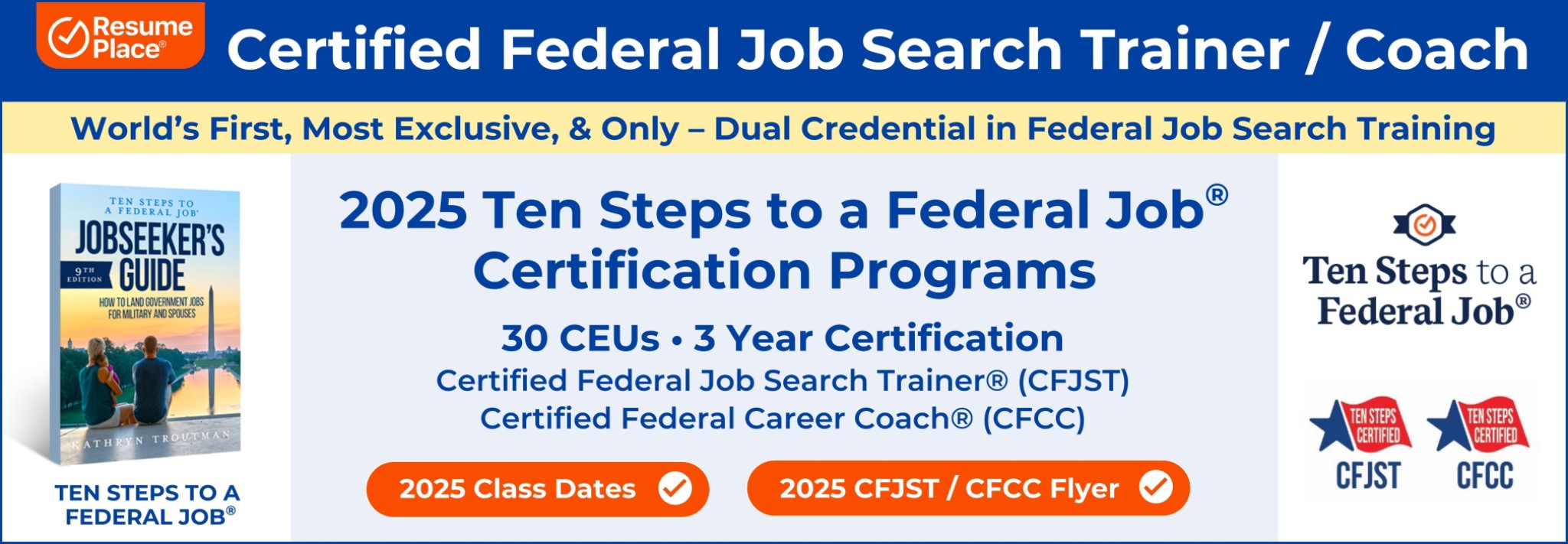 Header Certified Federal Job Search Trainer - Coach May 2025